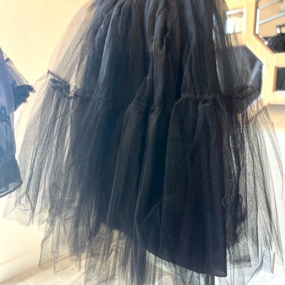 Elegant Black Tulle Skirt - Picture 2 of 7